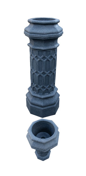 Stone Column Planter