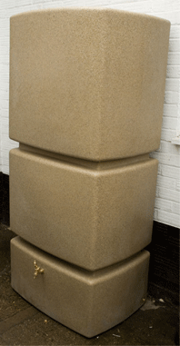 EcoPillar 800 Litres Tall Water Butt Sandstone